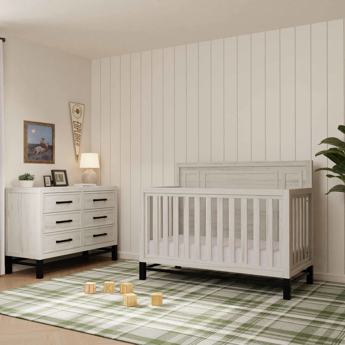 Monogram Newbern 4 in 1 Convertible Crib
