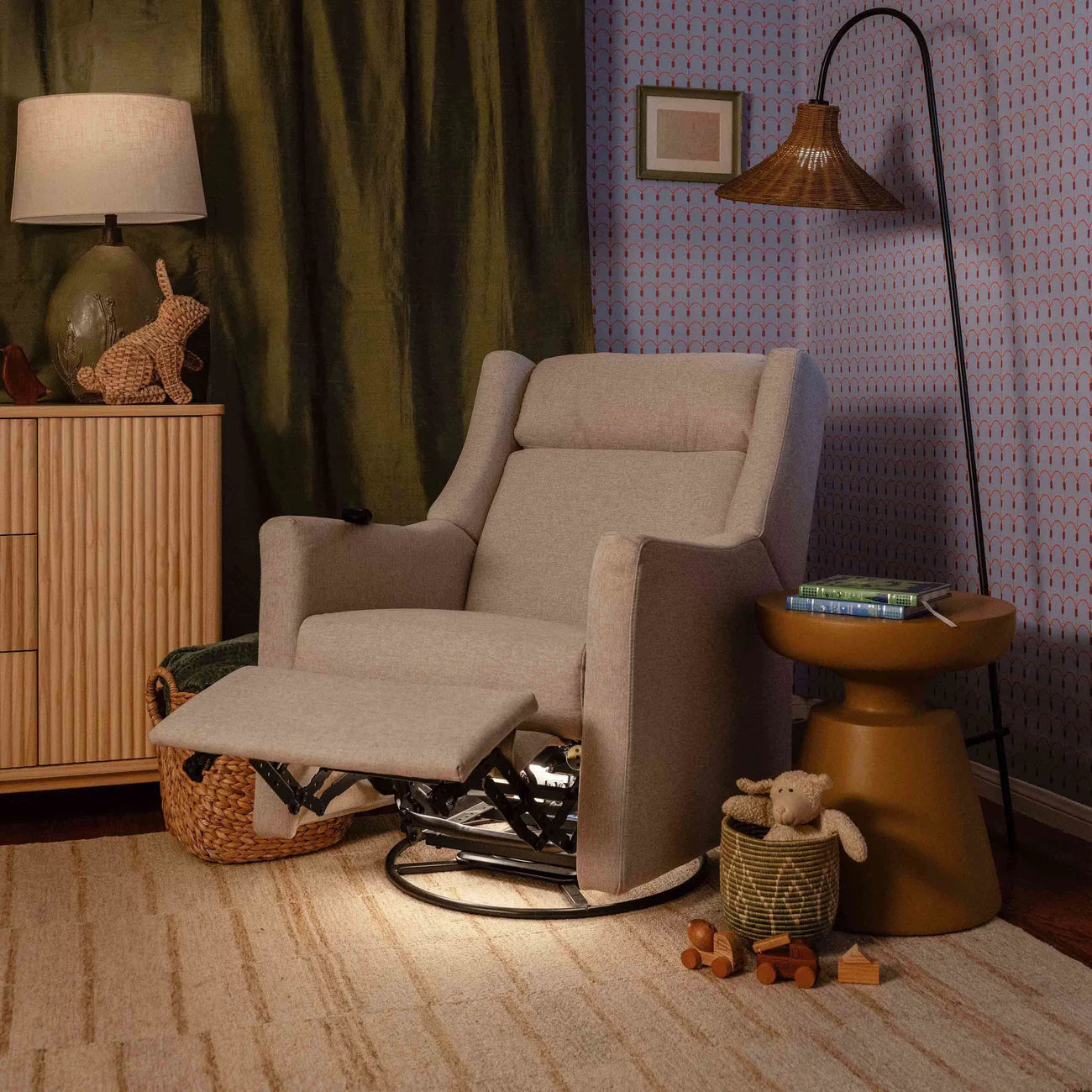 Babyletto Kiwi Deluxe Power Glider Recliner w/ Heat & Massage