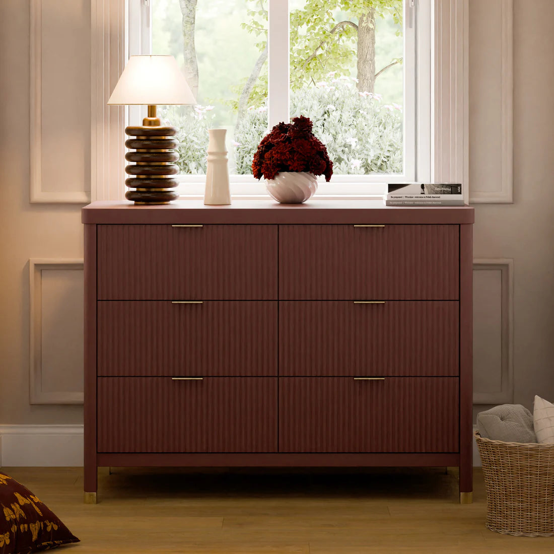 Brimsley Tambour 6 Drawer Assembled Dresser
