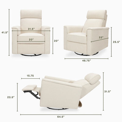 Namesake Willa Pro Power Glider Recliner w/ Power Lumbar