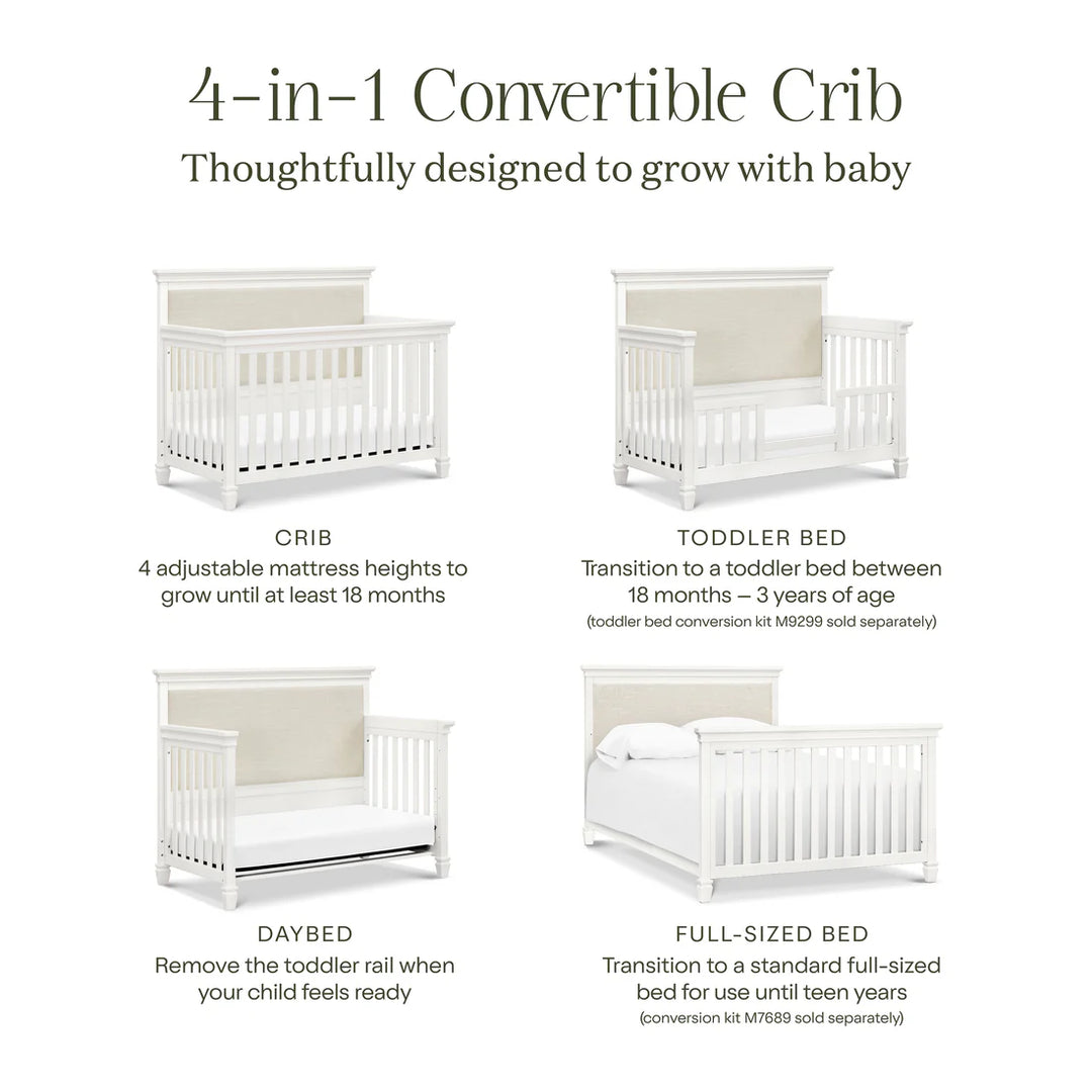 Darlington in Convertible Crib In Warm --Piccolino Baby