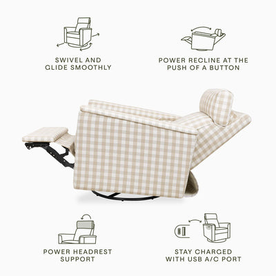 Monogram Willa Plus Power Glider Recliner w/ Power Headrest