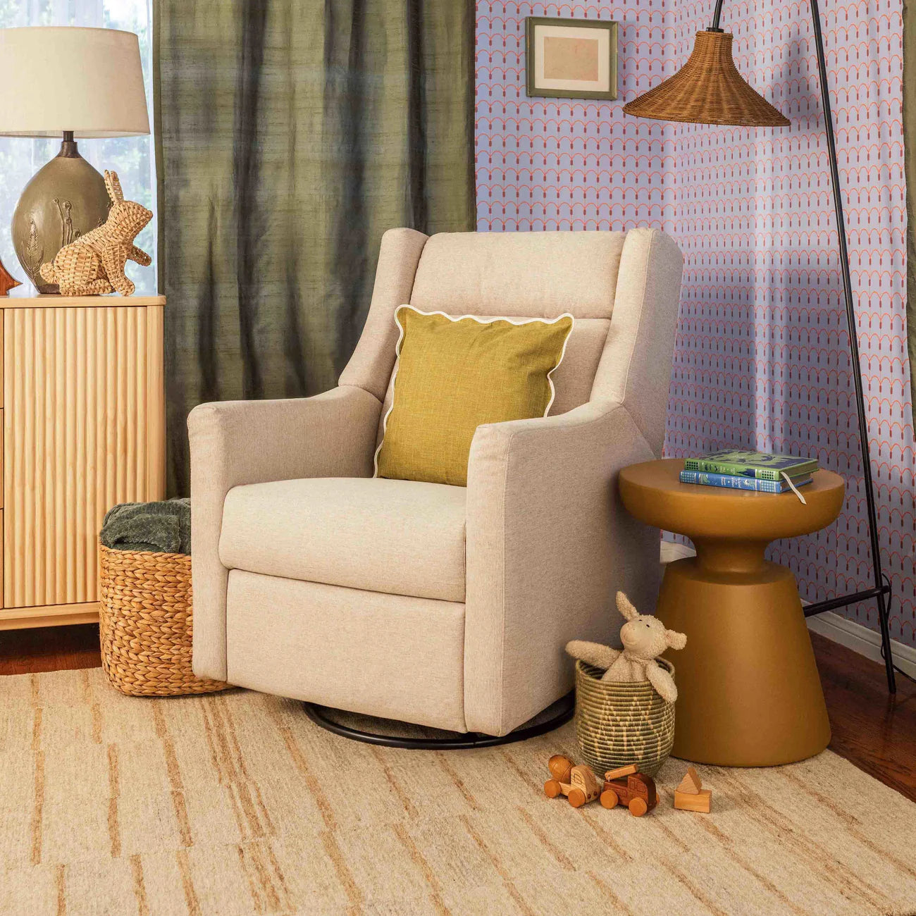 Babyletto Kiwi Deluxe Power Glider Recliner w/ Heat & Massage