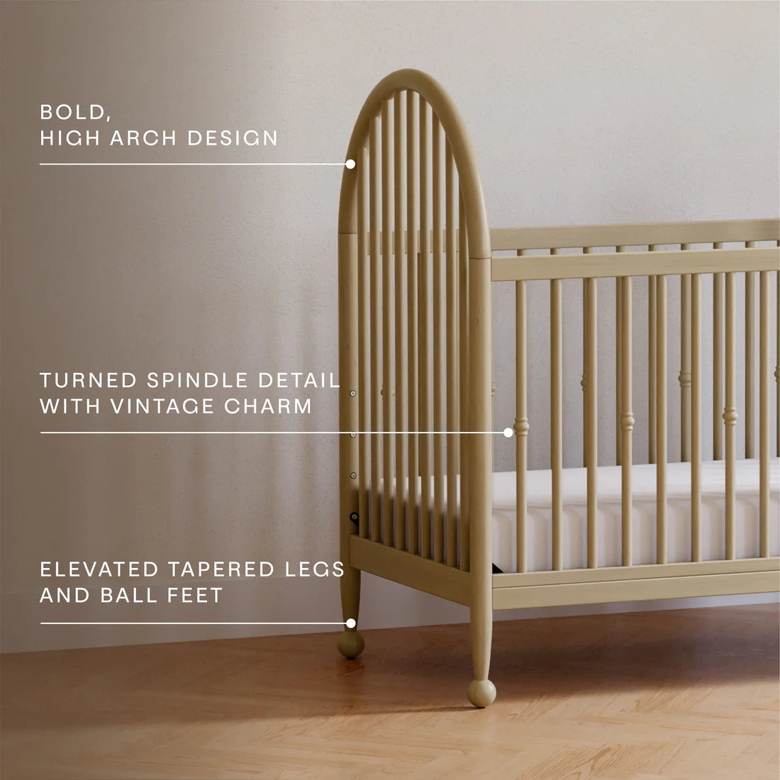 Namesake Alouette 3 in 1 Convertible Spindle Crib