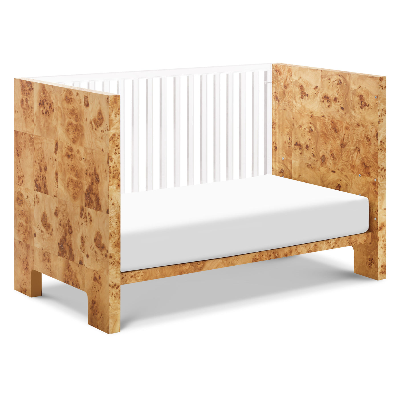 Babyletto Altair Crib Acrylic with Burl Wood