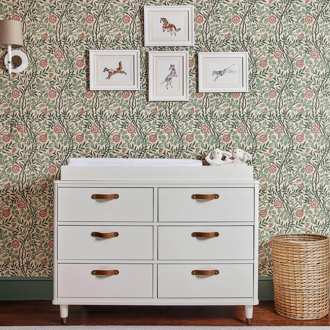 Tanner 6 Drawer Dresser in Warm White