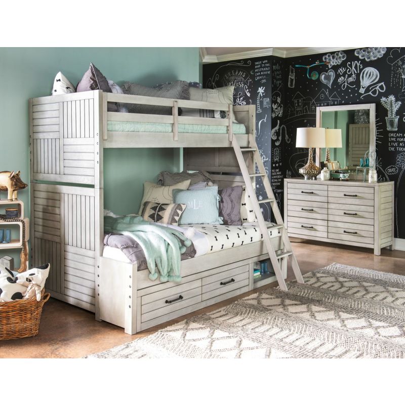 Legacy Classic Kids Summer Camp Bunk Bed - White, Twin/Full