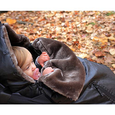 7 A.M. Enfant WaxedPod Stroller and Car Seat Footmuff, Convertible into a Single Panel Cover (Waxed, Small/Medium)