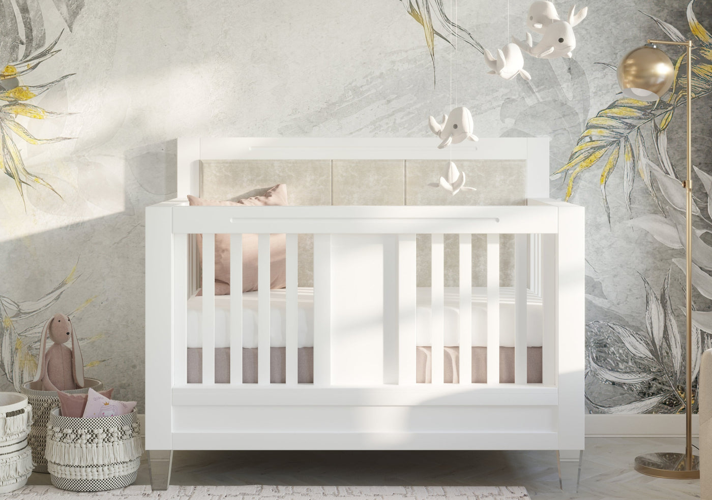 Romina Millenario Convertible Crib (Tufted)