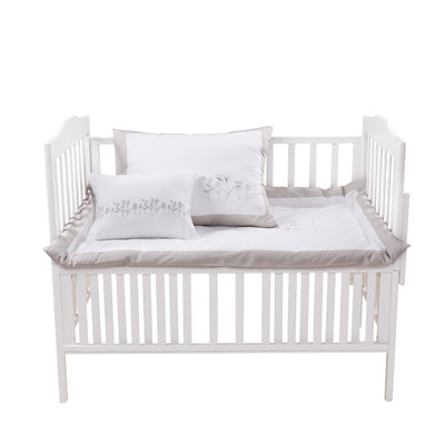 Mini Manilla Hotel Collection Baby Linen Set White/Grey