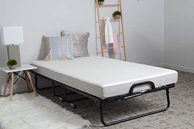 Milliard Diplomat Folding Bed – Cot Size with Luxurious Memory Foam Mattress and a Super Strong Sturdy Frame – 75” x 31
