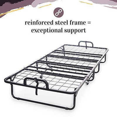 Milliard Diplomat Folding Bed – Cot Size with Luxurious Memory Foam Mattress and a Super Strong Sturdy Frame – 75” x 31