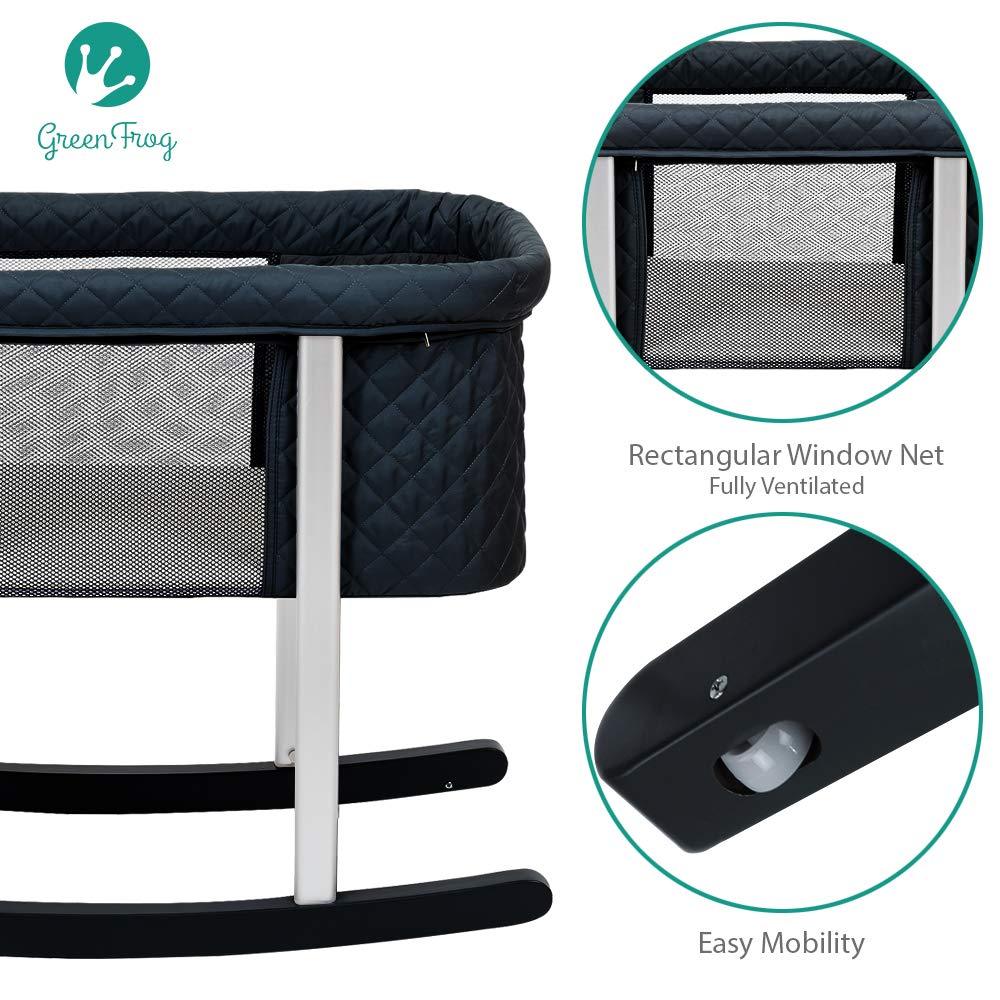 Green frog bassinet mattress outlet