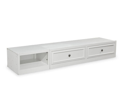 Legacy Classic Kids Madison Underbed Storage Drawer (2 Drawers 1 Open Adjustable Storage Cubby)