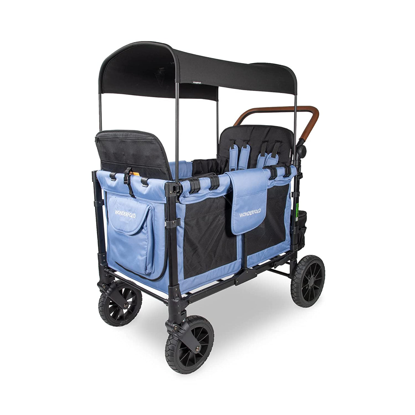Wonderfold Wagon W4 Luxe Quad Stroller Wagon (4 Seater) - Storm Blue