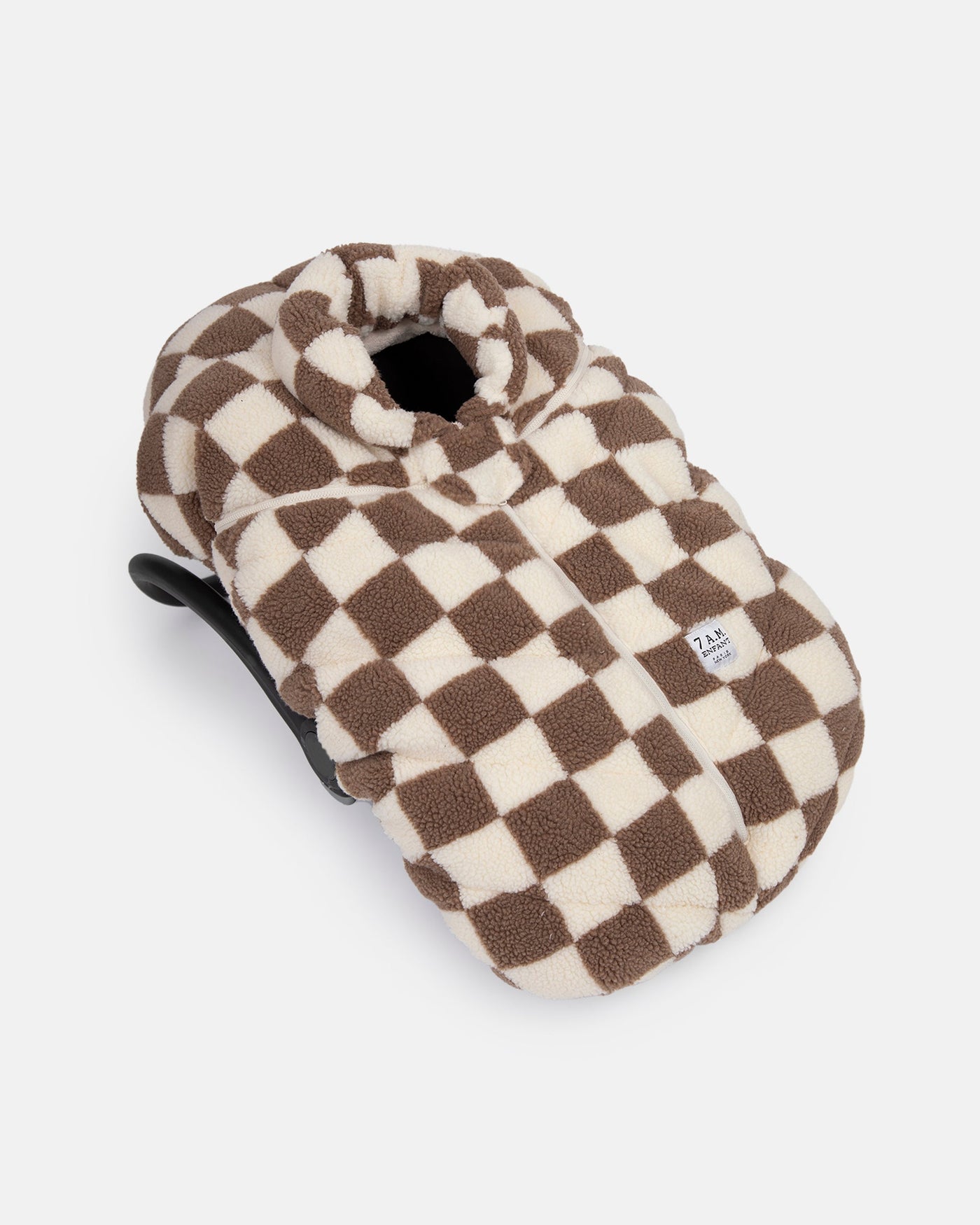 7AM Car Seat Cocoon Checker Berber 0-12M