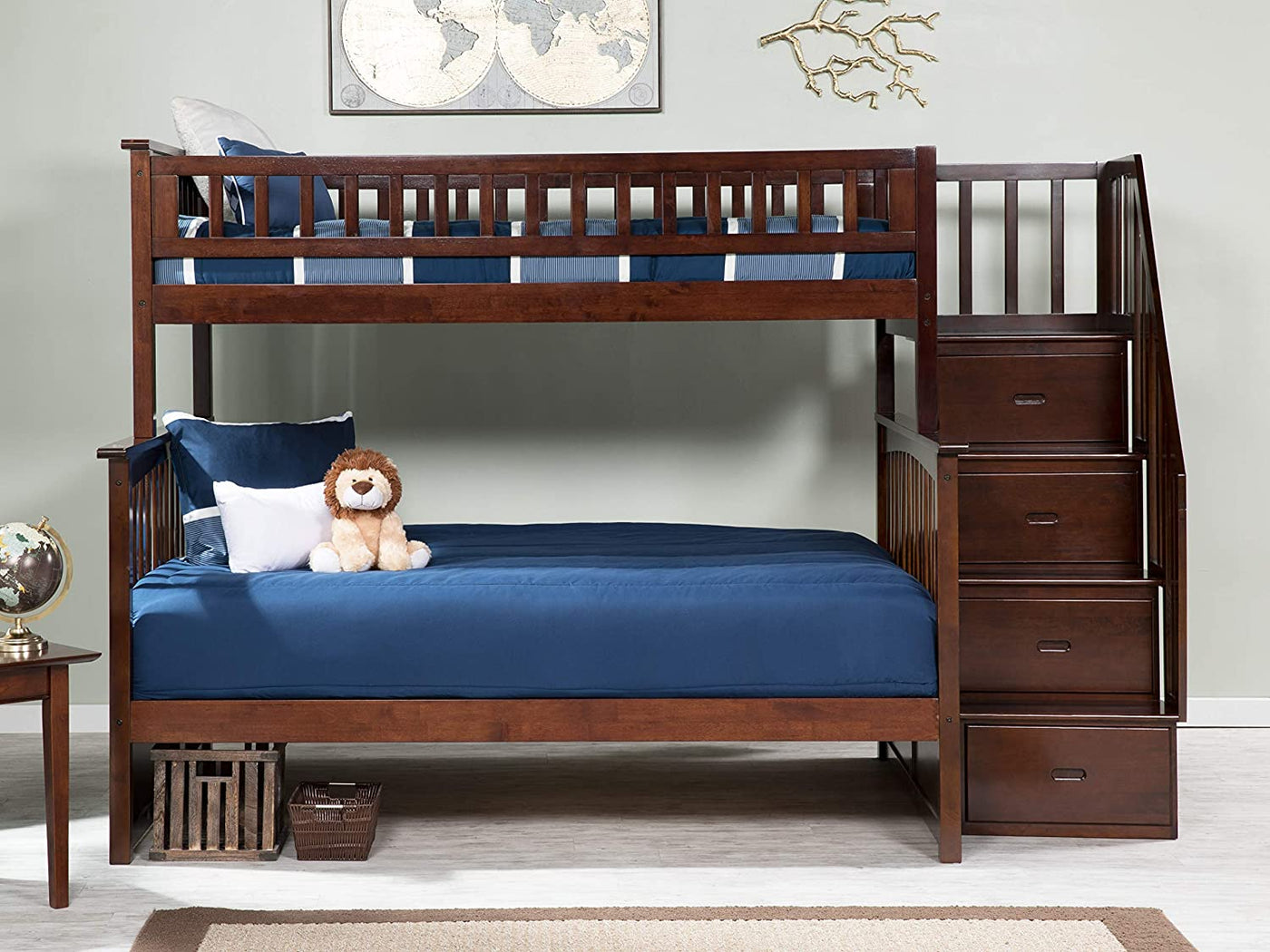 Atlantic Furniture Columbia Staircase Bunk Bed