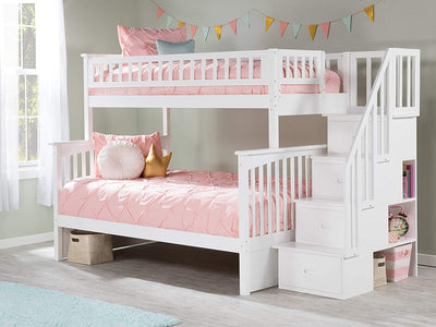 Atlantic Furniture Columbia Staircase Bunk Bed