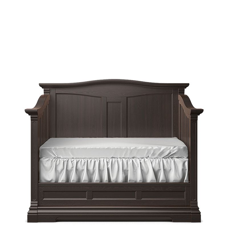 White crib solid back sales