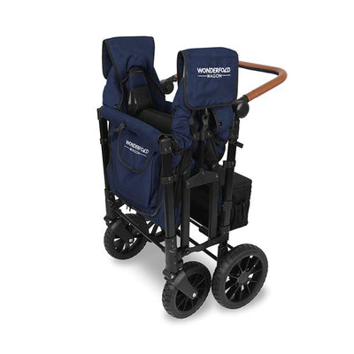 Wonderfold Wagon W4 Luxe Quad Stroller Wagon (4 Seater) - Navy