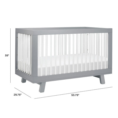 Hudson 3-in-1 Convertible Crib + Toddler Rail