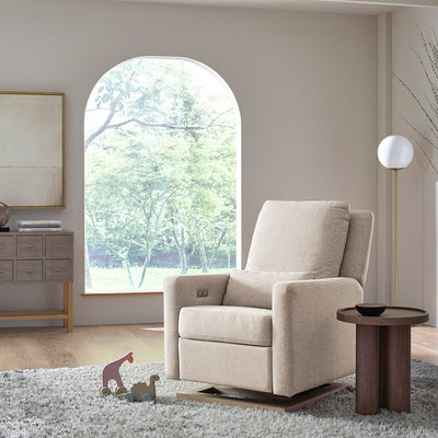 Babyletto Sigi Glider & Recliner  In Eco-Performance Fabric With USB Port