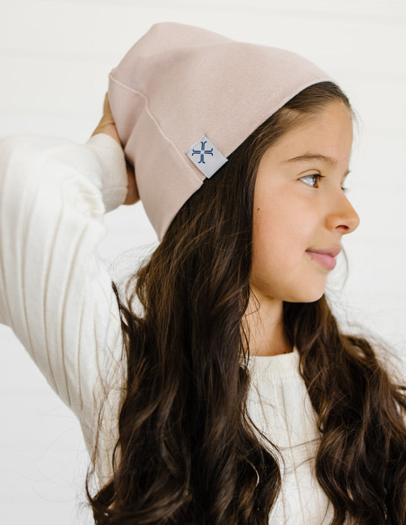 Blush Winter Knit Beanie