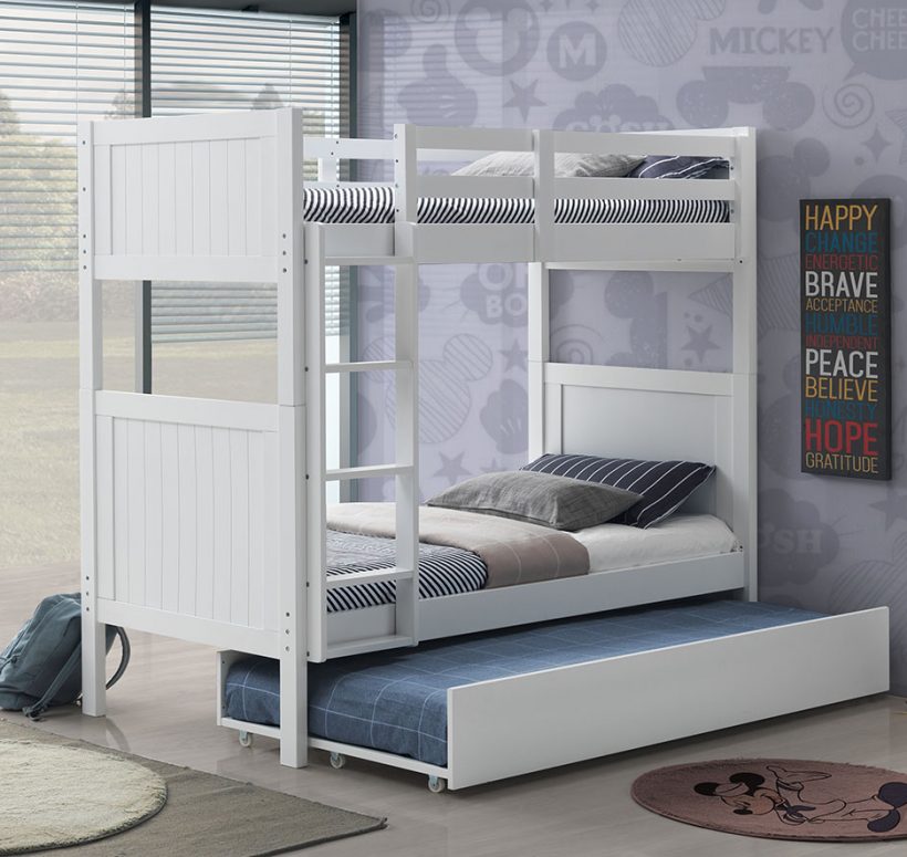 ORBELLE 2022 Twin Bunkbed White