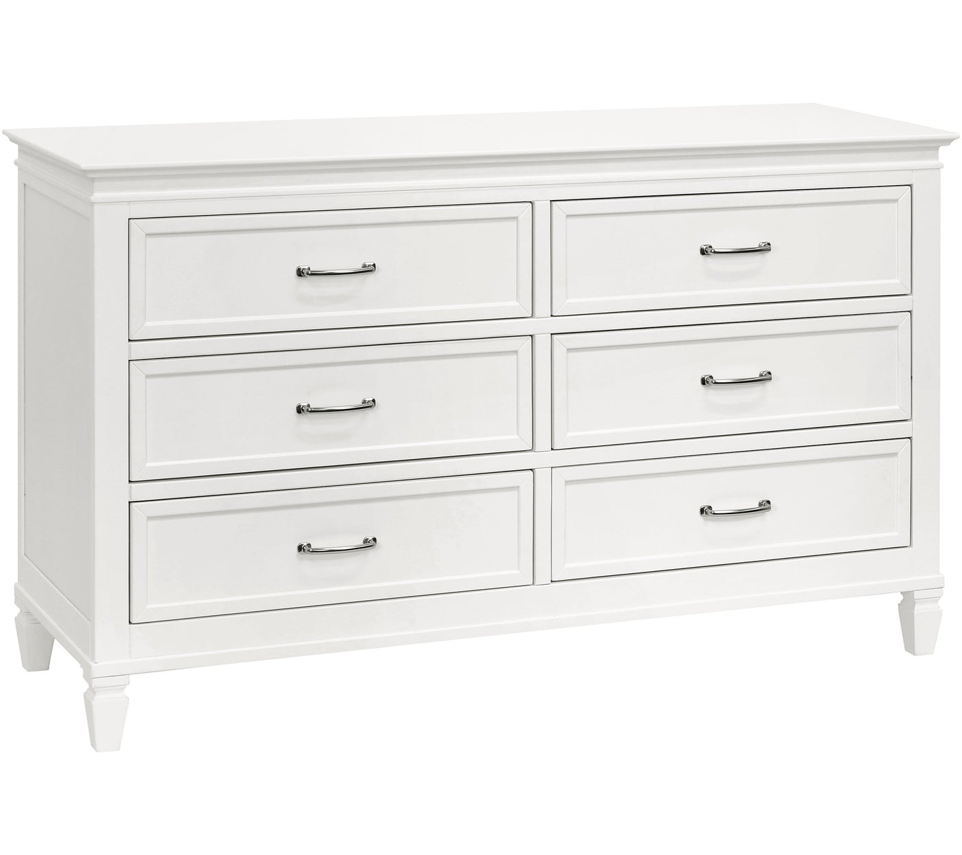 Darlington 6 Drawer Dresser in Warm White