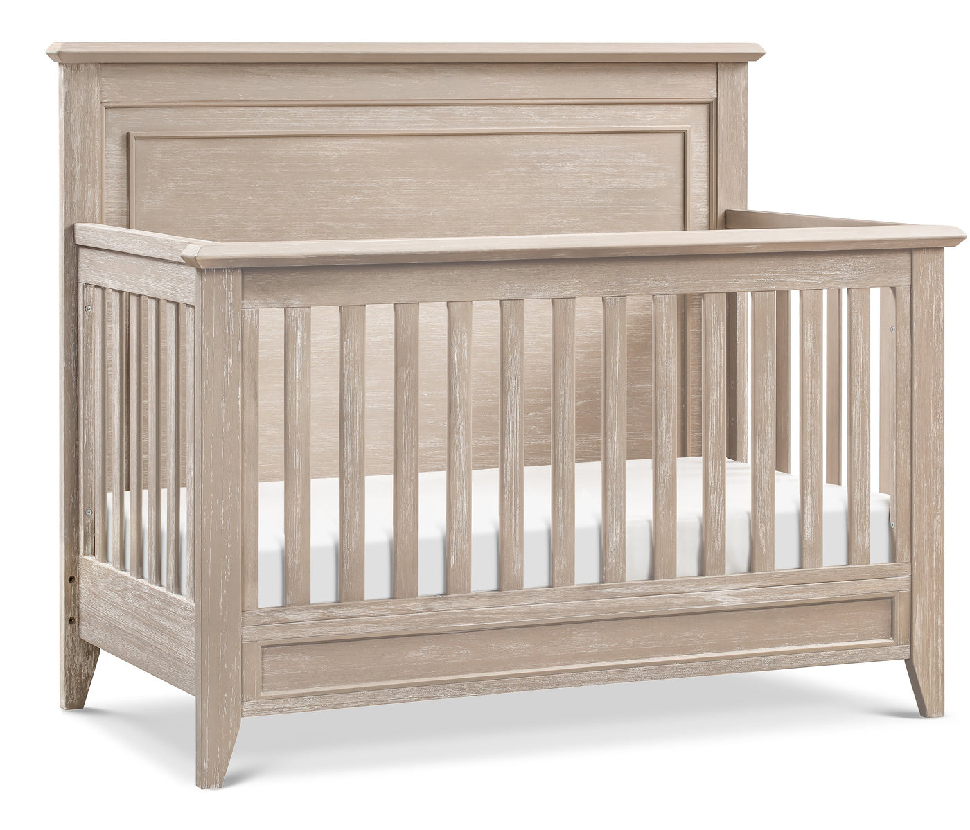 Beckett Rustic 4 in 1 Convertible Flat Top Crib in Sandbar