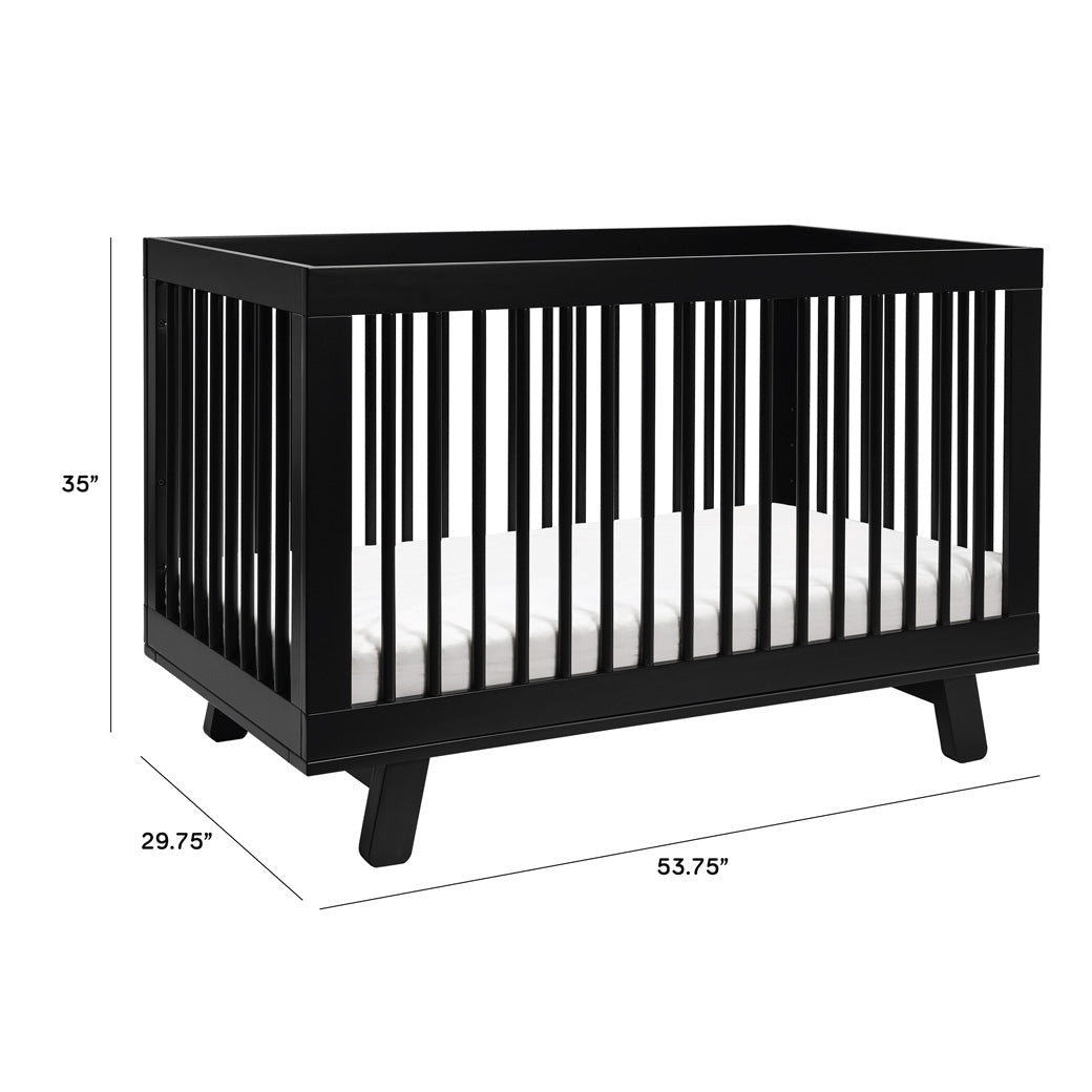 Hudson 3-in-1 Convertible Crib + Toddler Rail