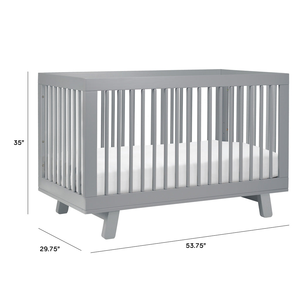 Hudson 3-in-1 Convertible Crib + Toddler Rail