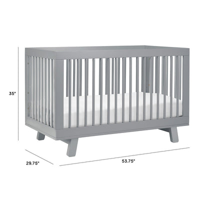 Hudson 3-in-1 Convertible Crib + Toddler Rail