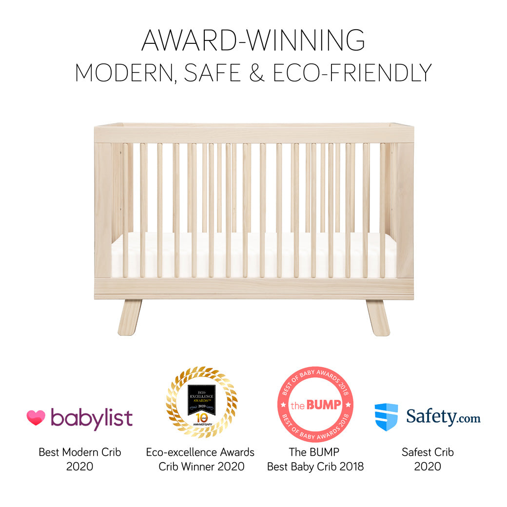 Hudson 3 in 1 Convertible Crib + Toddler Rail
