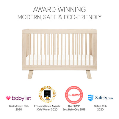 Hudson 3 in 1 Convertible Crib + Toddler Rail
