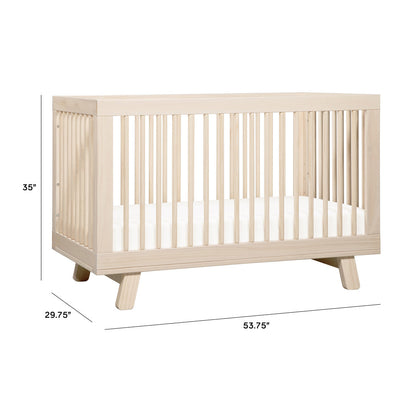 Hudson 3 in 1 Convertible Crib + Toddler Rail