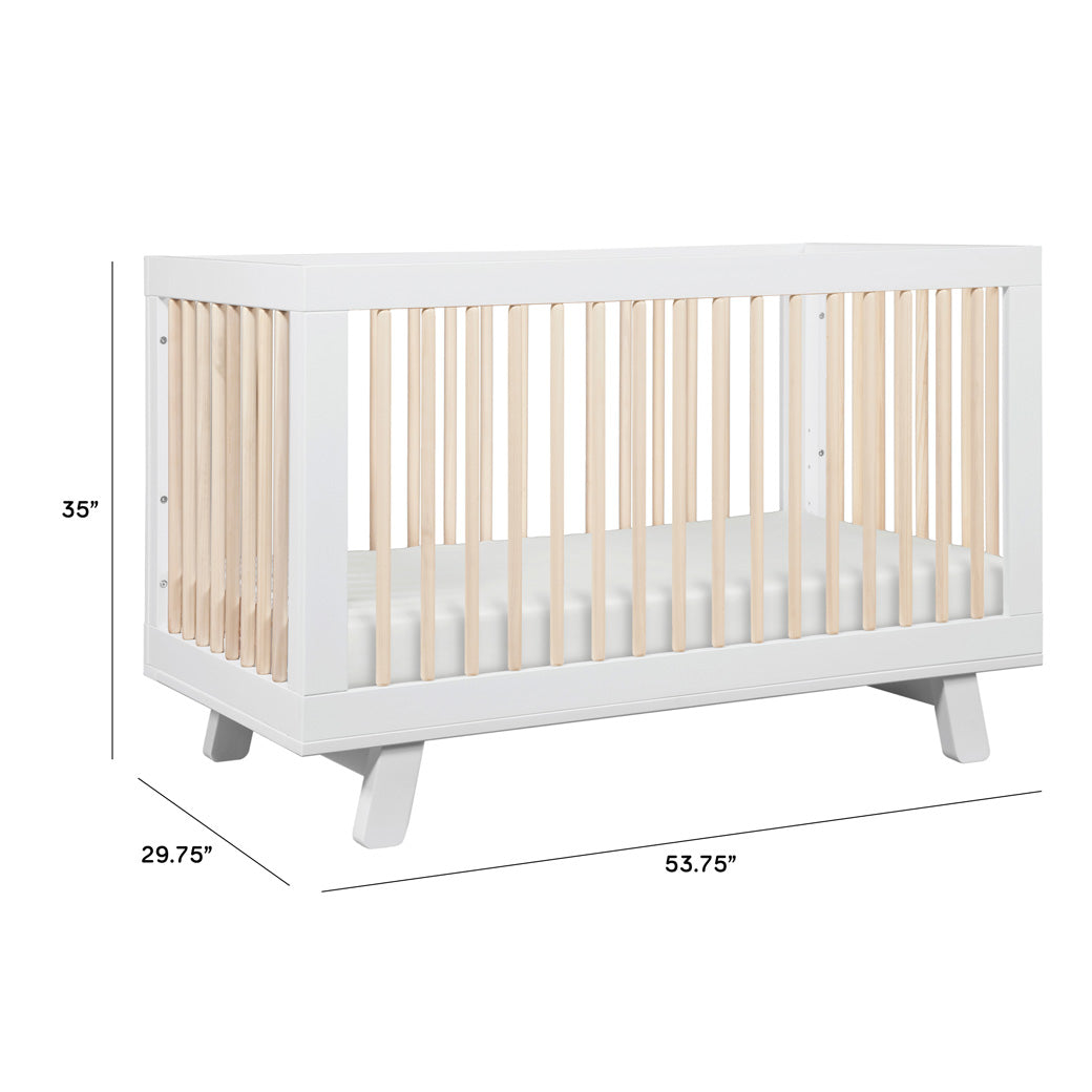 Hudson 3-in-1 Convertible Crib + Toddler Rail