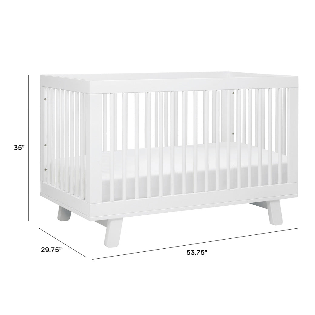 Hudson 3 in 1 Convertible Crib + Toddler Rail
