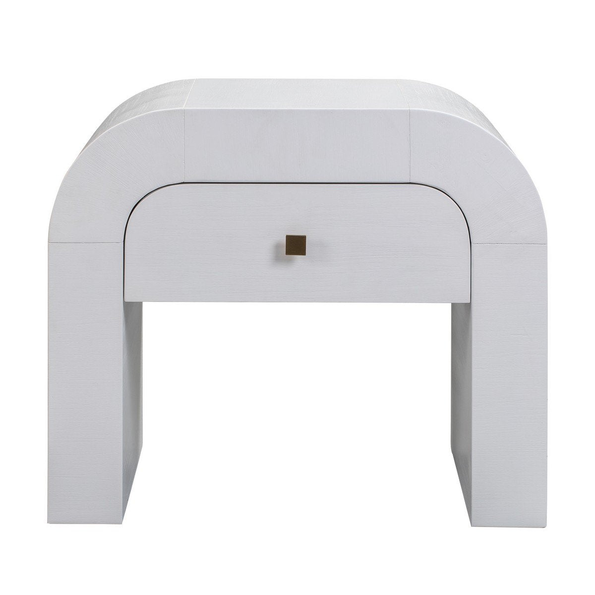 TOV Furniture Modern Hump White Nightstand TOVB44074