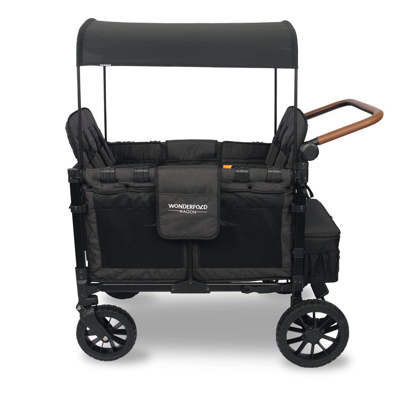 Wonderfold Wagon W4 Luxe Quad Stroller Wagon (4 Seater) - Black