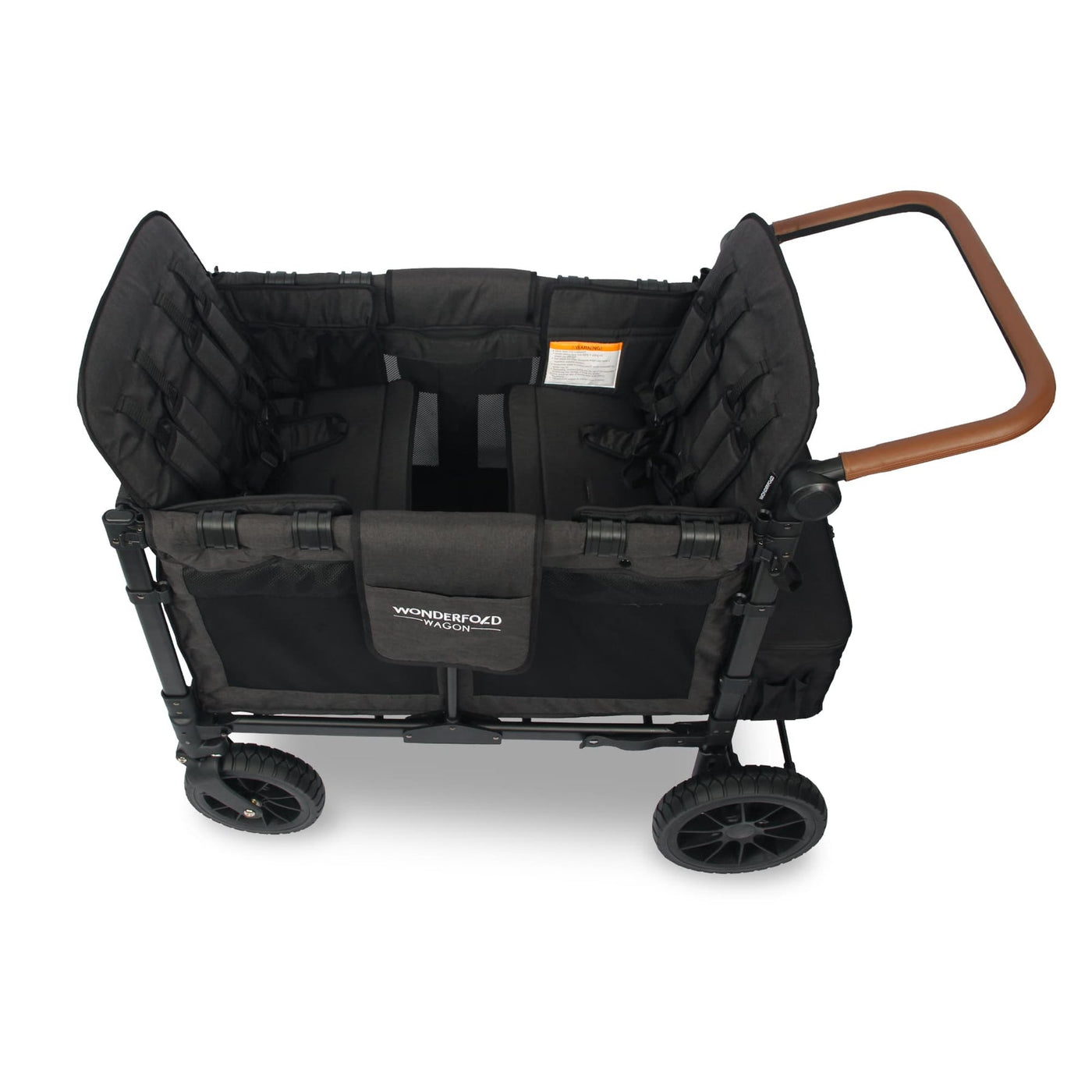 Wonderfold Wagon W4 Luxe Quad Stroller Wagon (4 Seater) - Black