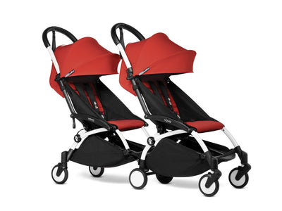 BABYZEN YOYO Double Stroller - White Frame