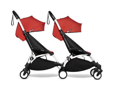 BABYZEN YOYO Double Stroller - White Frame