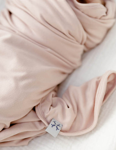 Jacqueline & Jac Blush Beanie & Blanket Set