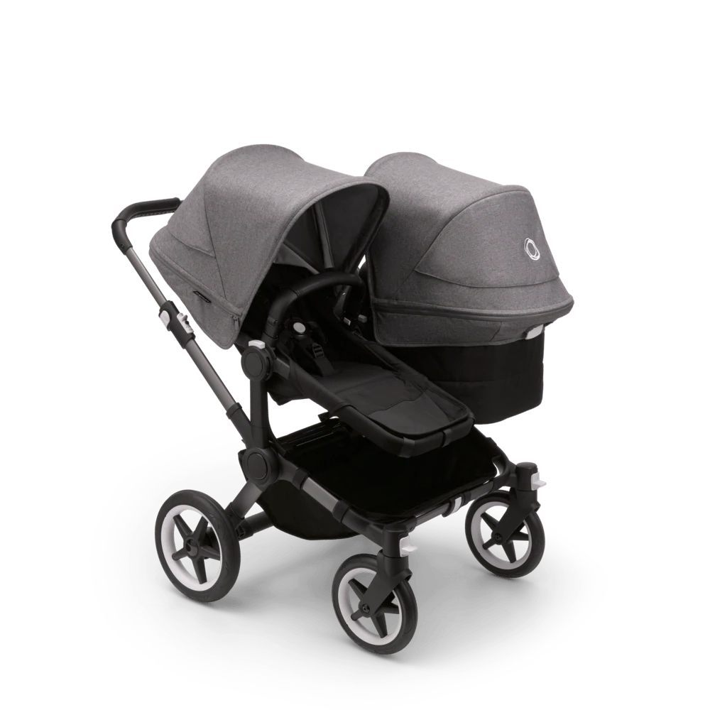 Bugaboo Donkey 5 Duo Complete Stroller Graphite Base piccolinobaby