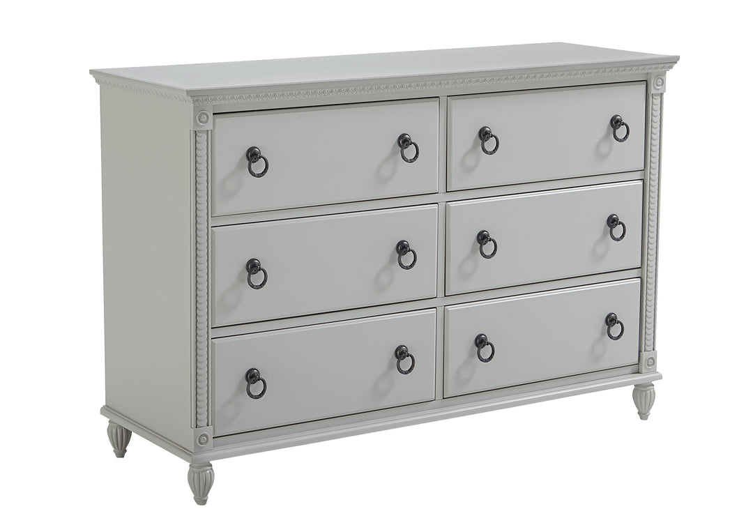 Cambria Double Dresser Grey piccolinobaby Cambria Double Dresser Grey piccolinobaby