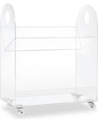 Babyletto Presto Acrylic Bookcase and Cart in Acrylic