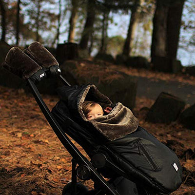 7 A.M. Enfant WaxedPod Stroller and Car Seat Footmuff, Convertible into a Single Panel Cover (Waxed, Small/Medium)