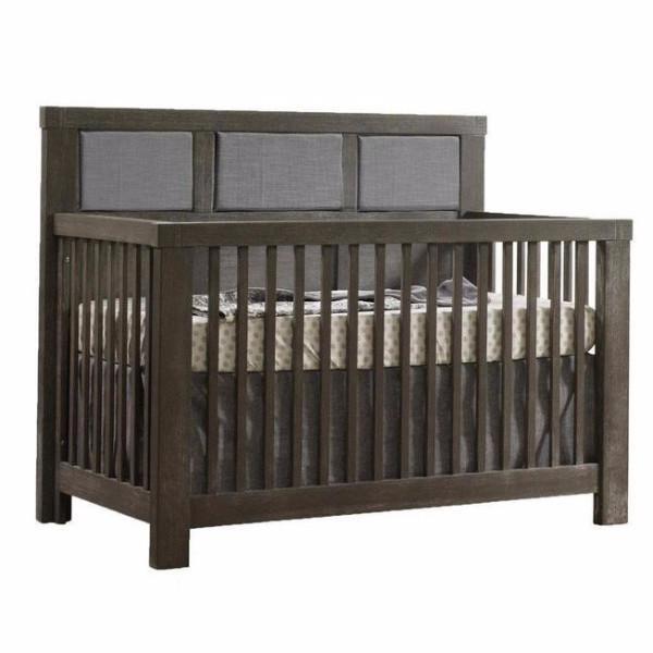 Natart Rustico ''5in1'' Convertible Crib With Upholstered Panel
