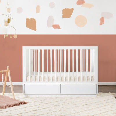 Bento 3 in 1 Convertible Storage Crib with Toddler Bed Conversion Kit